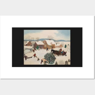 grandma moses Posters and Art